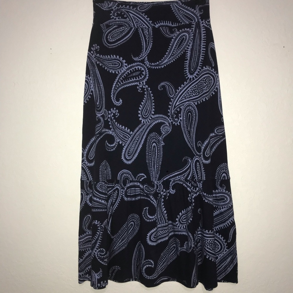 Talbots Petite Soft Stretch Knit Maxi Skirt P S